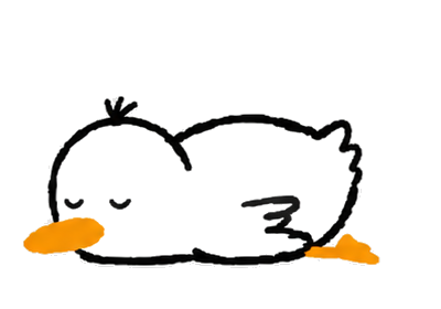 sleeping mascot